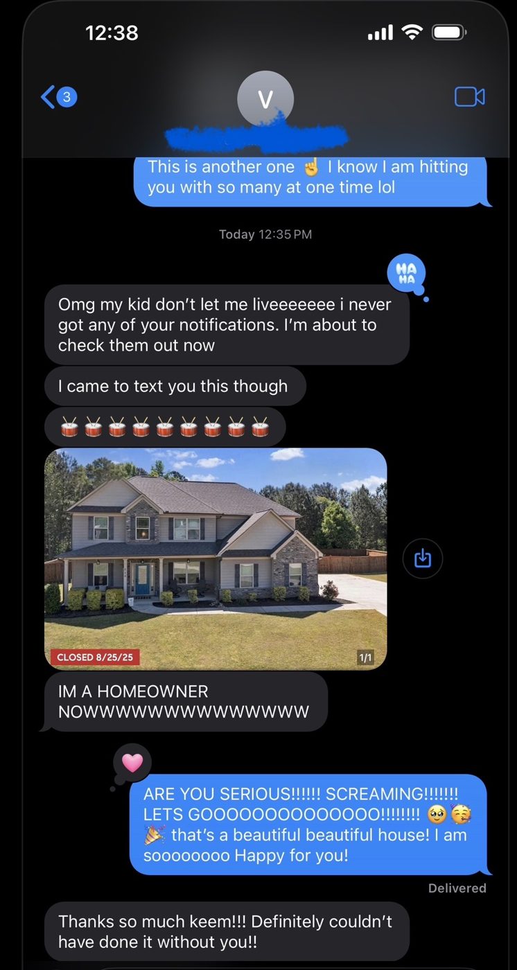 A client closing on her first home.